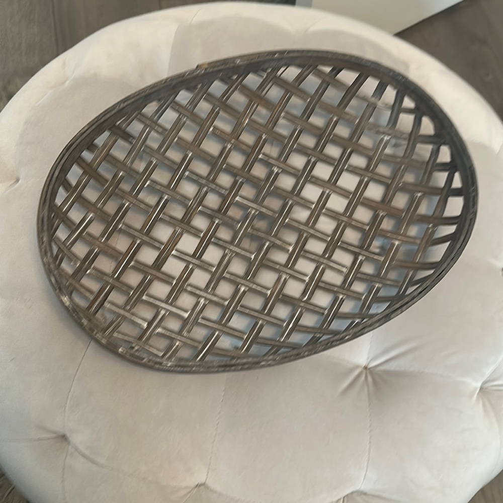 Woven (shallow) Basket - appx 9” x 12”